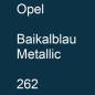 Preview: Opel, Baikalblau Metallic, 262.